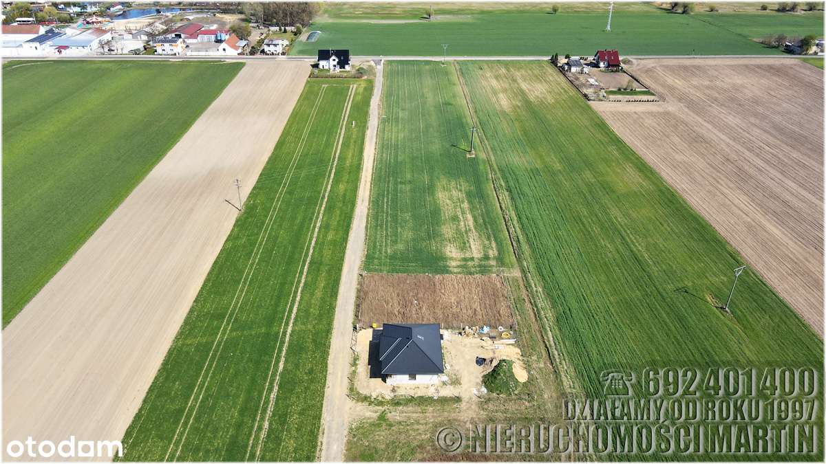 działka 1036 m2 front 30m media prąd woda kan. Gurostwo Kościan-6