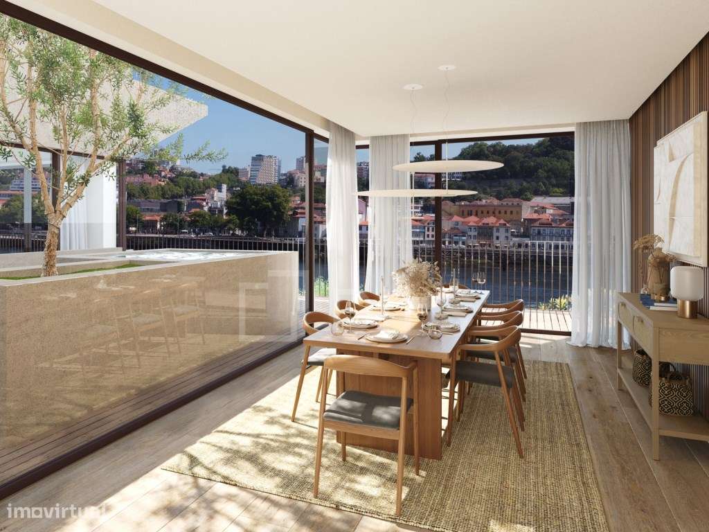 Apartamento T3 com garagem na primeira linha do Douro, Vila Nova de... - Grande imagem: 1/20