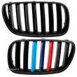 Atrapa Grill Kratki Nerki kpl Czarny połysk M-Look Bmw X3 e83 2003-06 Lift - 2