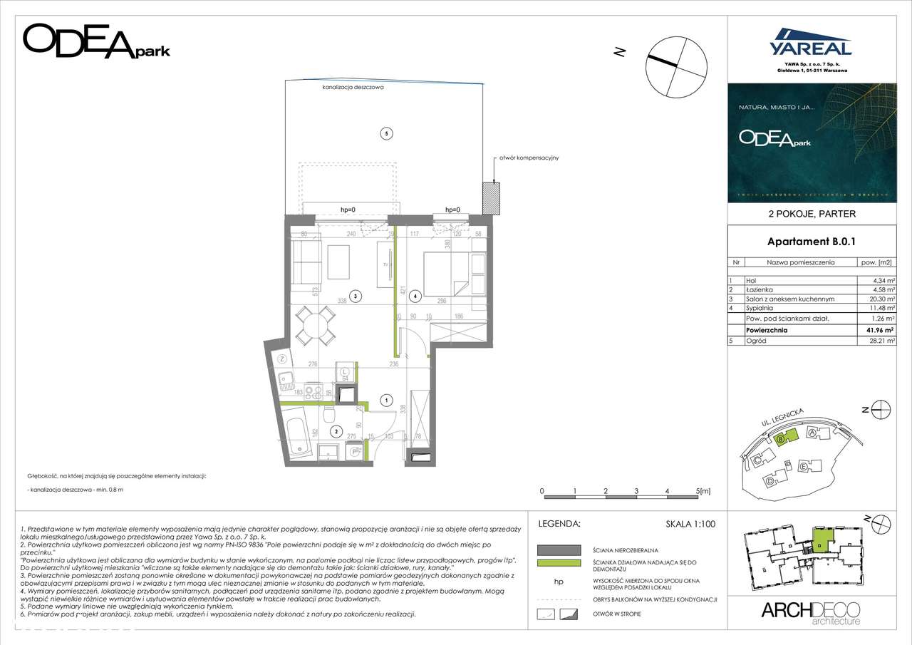 2-pokojowe mieszkanie 41m2 + ogródek Bezpośrednio - Pełny obrazek: 2/9