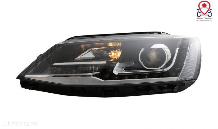 Faruri LED DRL GTI OE Design Tuning Volkswagen VW Jetta HLVWJ6OE - 4