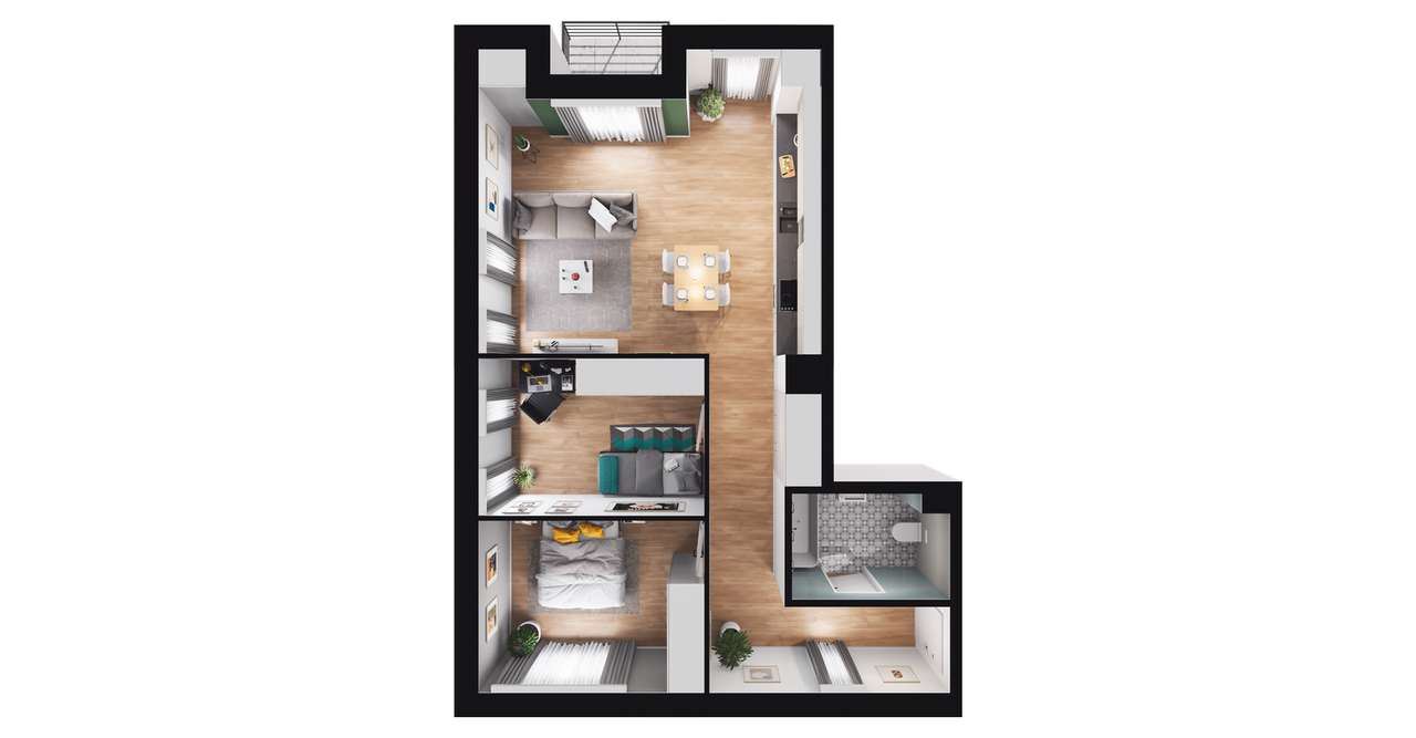 Kartuska 66 | gotowe do odbioru |  dużo przeszkleń | 5.M13 - Pełny obrazek: 5/16