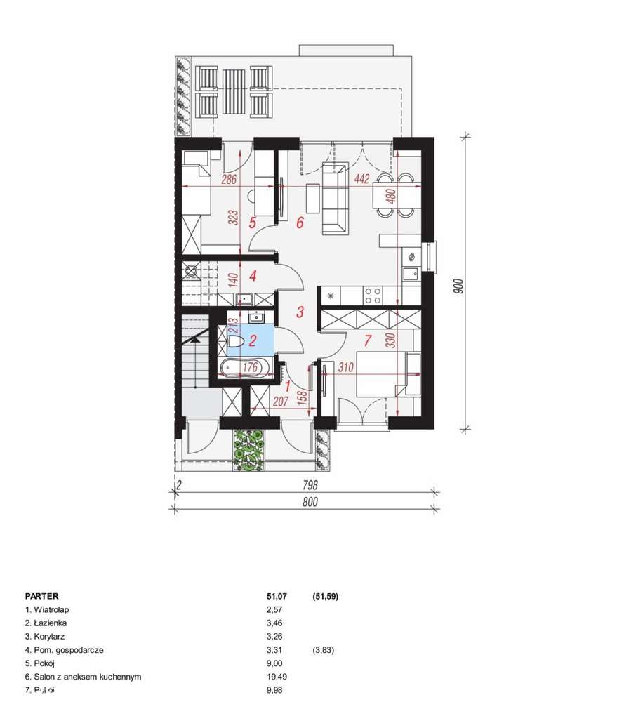 Przytulne mieszkanie z ogródkiem – Czarnochowice, - Pełny obrazek: 3/5