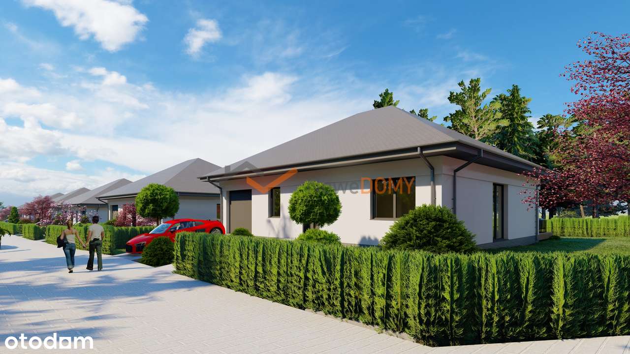 CENA PROMOCYJNA! Parterowy Dom PRZY LESIE w Buku DUŻA DZIAŁKA 0% prow.-9