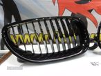 Grelha frontal BMW E60, E61 2003-2010 preto piano brilhante M-Performance Look - 4