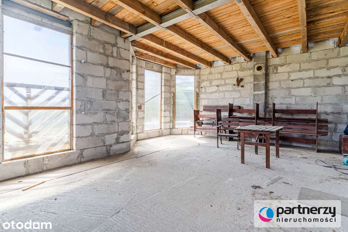 Duża działka z domem w stanie surowym zamkniętym! - Pełny obrazek: 5/13