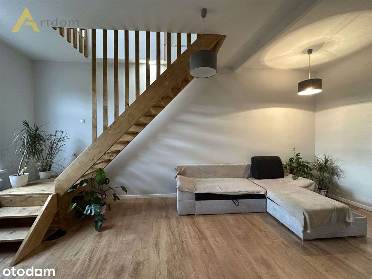 Mieszkanie dwupoziomowe z ogródkiem, Wrocławska - Pełny obrazek: 1/16