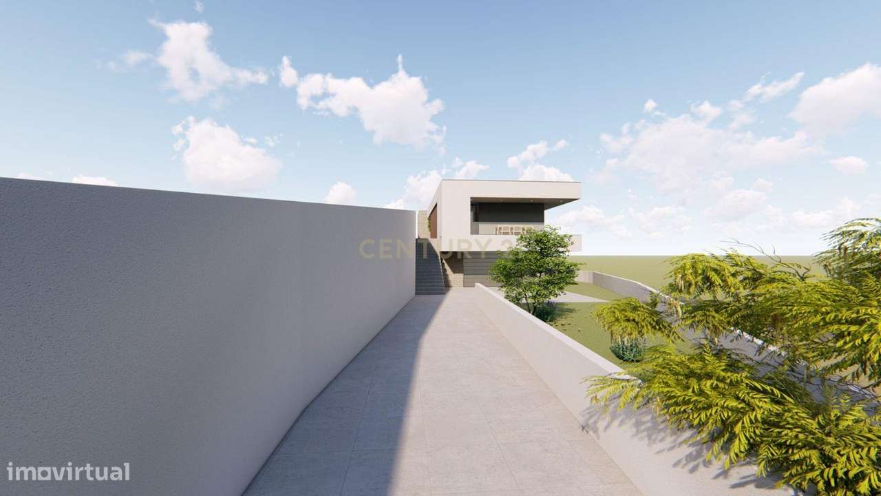 Terreno de 800 m² com Projeto Aprovado | Moradia T3 Contemporânea | Sã-23
