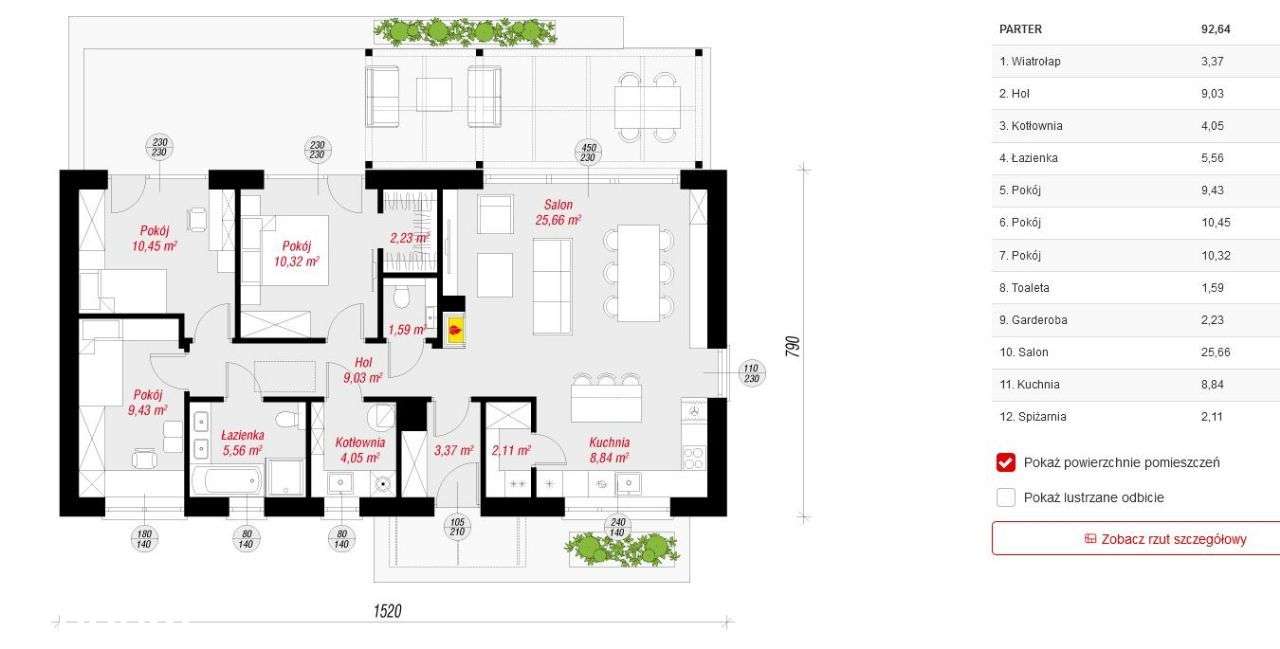 Dom jednorodzinny KOSAĆCE 2N, okolice Łagiewnik - Pełny obrazek: 4/15