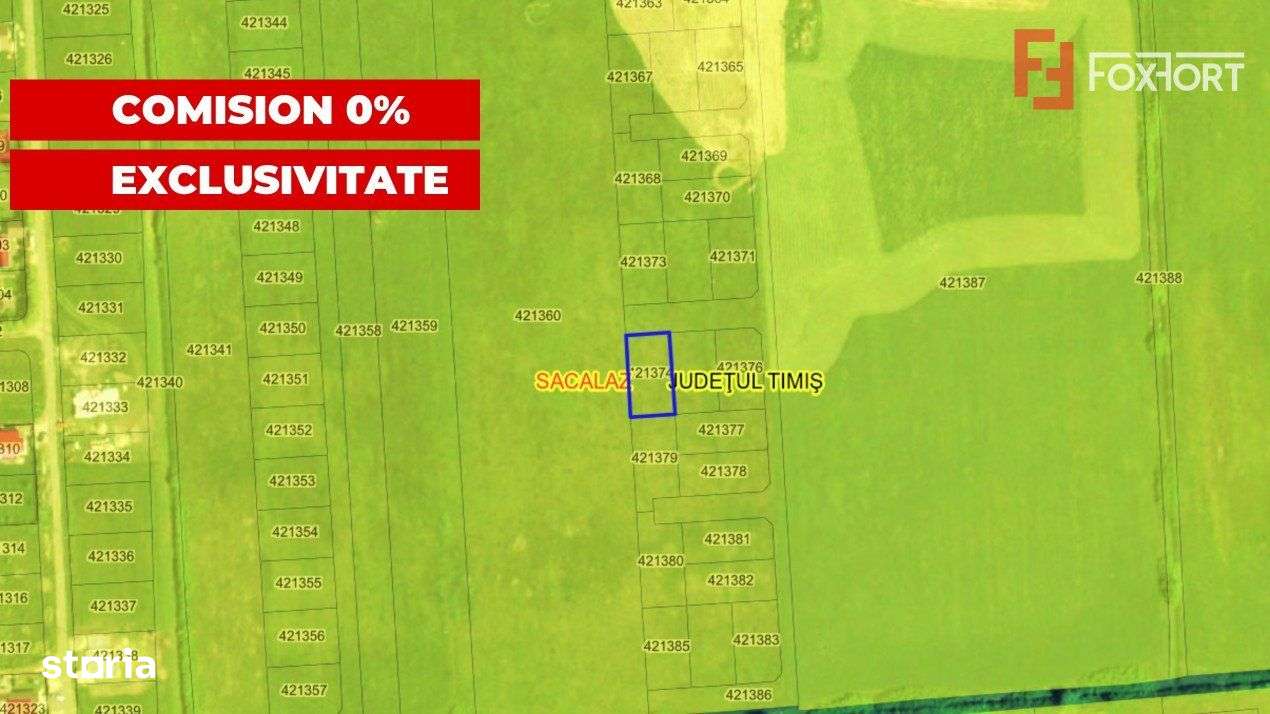COMISION 0% Teren intravilan Sacalaz, 586 mp - Oportunitate investitie - Imagine principală: 1/6