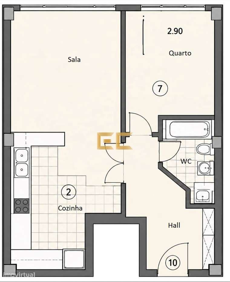 Apartamento T0, para venda em Buarcos- Figueira da Foz!-21