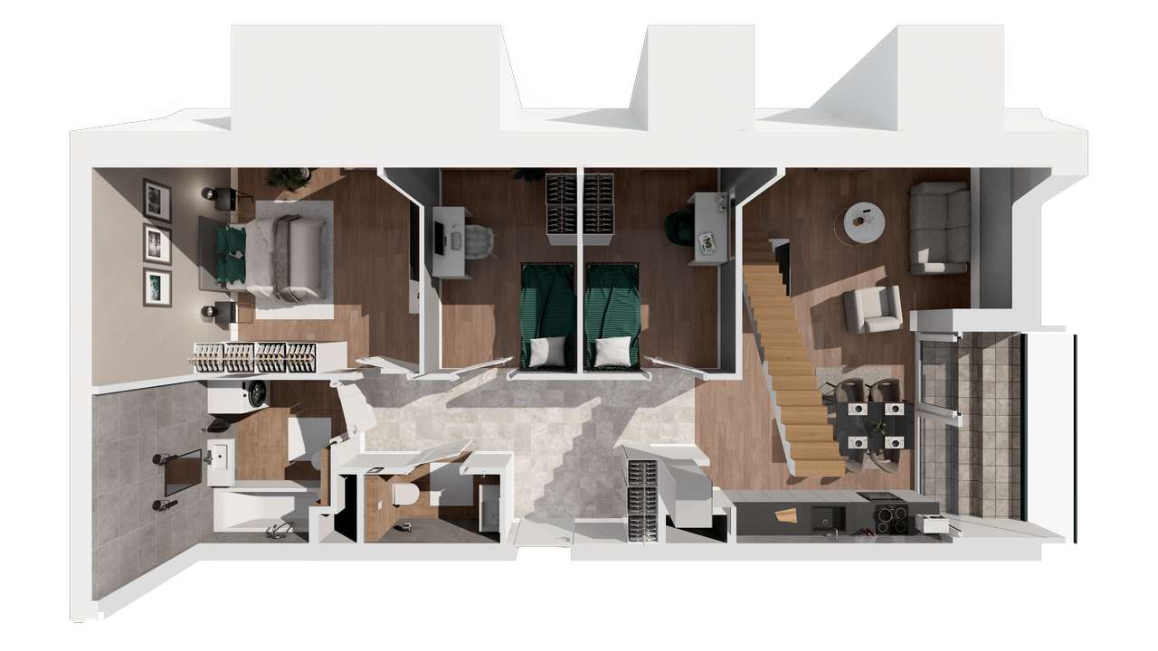 Gaja Park Apartament A.33 - 5,5 m wysokości - Pełny obrazek: 5/17