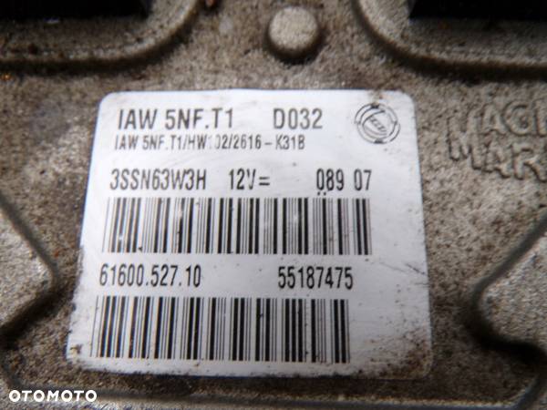 FIAT STILO 1.6 16V KOMPUTER STEROWNIK SILNIKA IAW 5NF T1 55187475 - 2