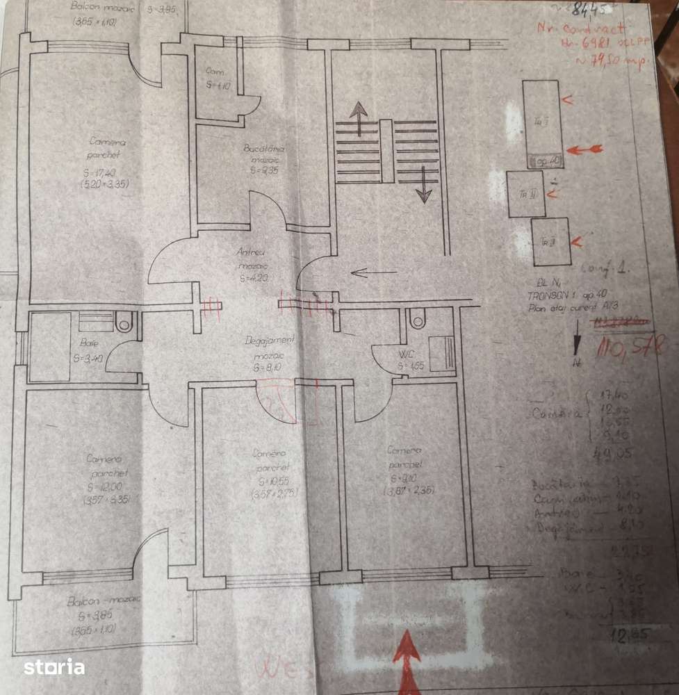 De vânzare apartament 4 camere decomandat Mănăștur-15