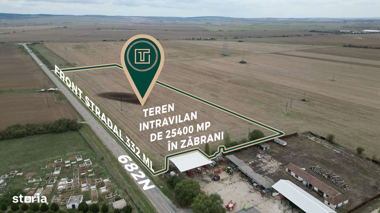 Teren intravilan 25.400 mp în Zăbrani – ideal pentru investiție - Imagine principală: 3/4