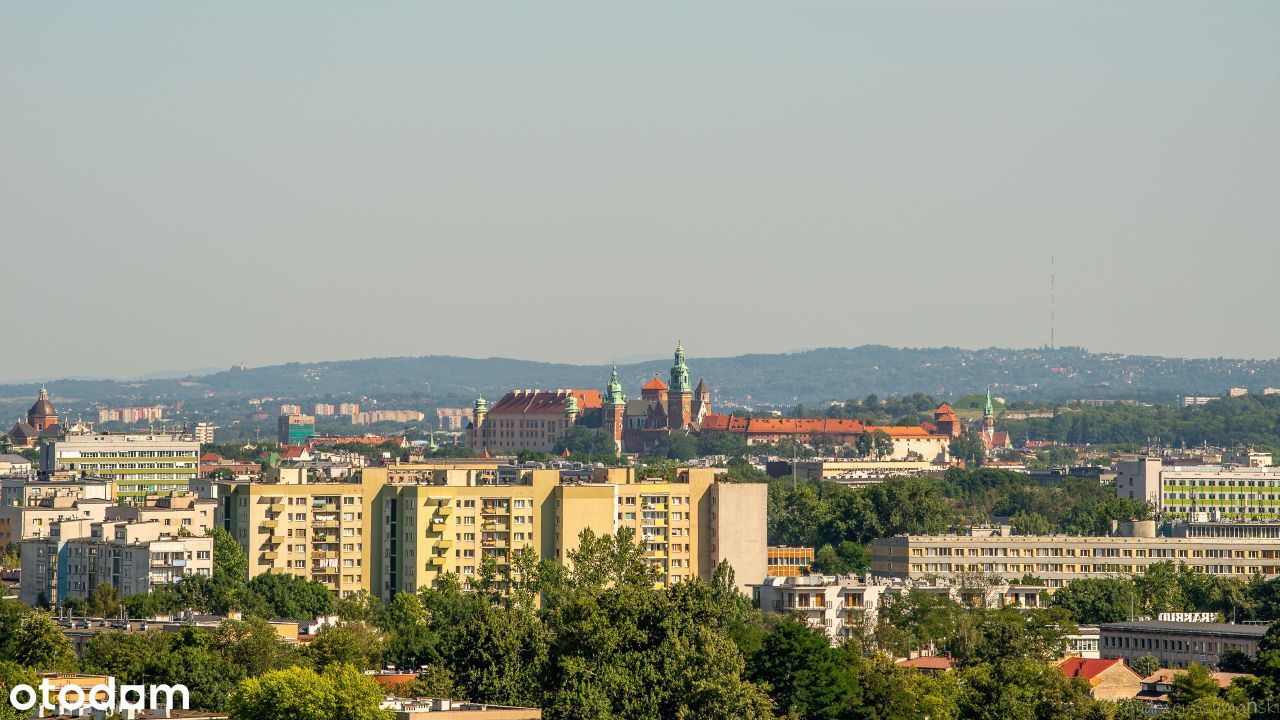 Wykończone mieszkanie na 14 piętrze Widok na Wawel
