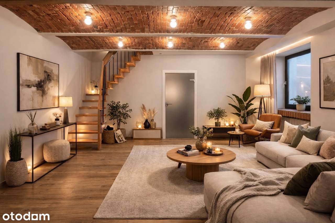 Unikatowy loft w sercu Poznania – cegła – szklane sufity -dwupoziomowy-0