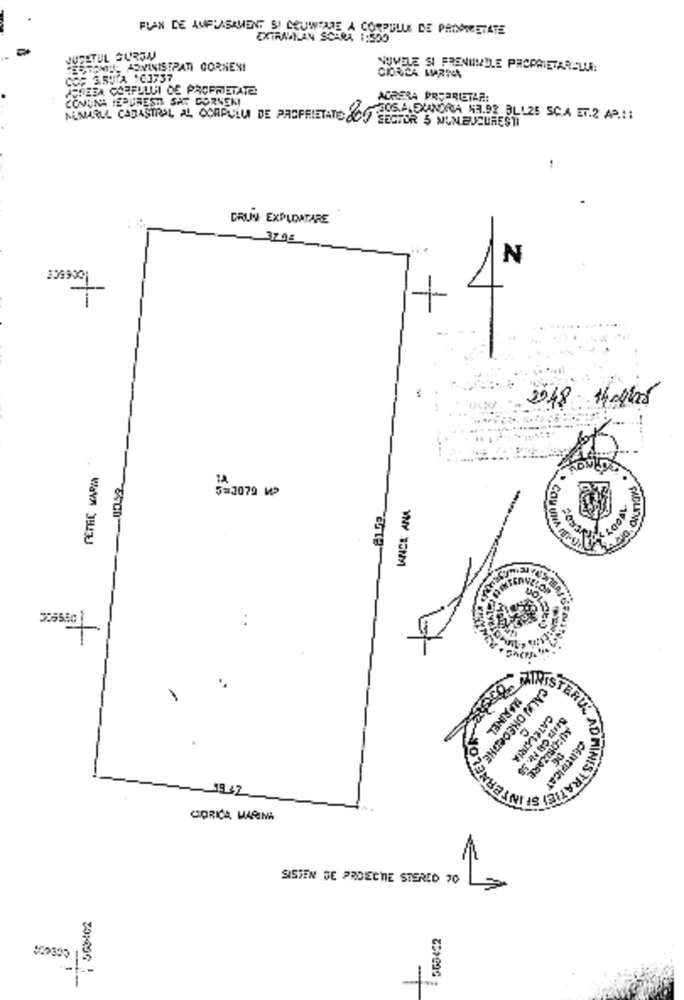 Teren Gorneni/Iepuresti/Giurgiu 3700 intravilan+3400 extravilan- 6E/m2 - Imagine principală: 4/5