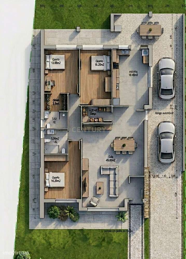 Moradia Moderna T3 com Excelentes Áreas e Espaço Exterior-11