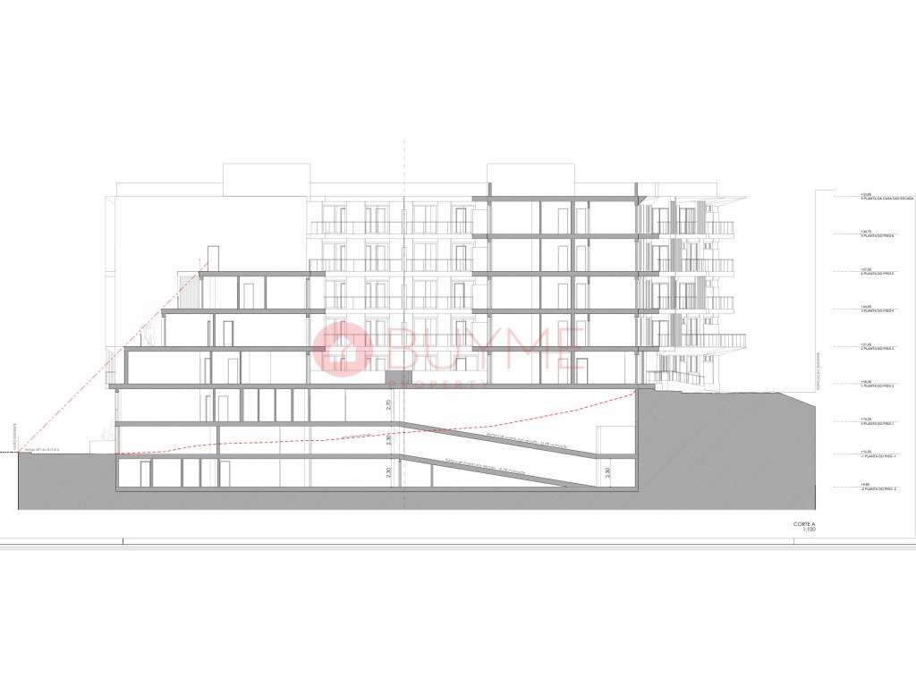 Terreno Urbano com Projeto Aprovado para 46 Apartamentos em Quarteira - Grande imagem: 4/10