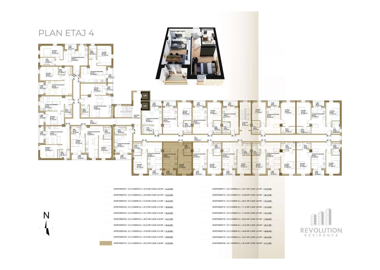 NEW! Apartamente 2 camere - Republicii 115, Baia Mare-9