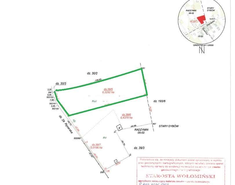 Działka budowlana 3252 m² MPZP - Pełny obrazek: 3/3