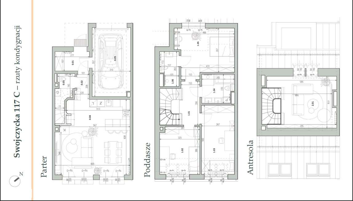 Nowoczesny segment z antresolą, ogrodem i garażem - Wrocław, Swojczyce-1