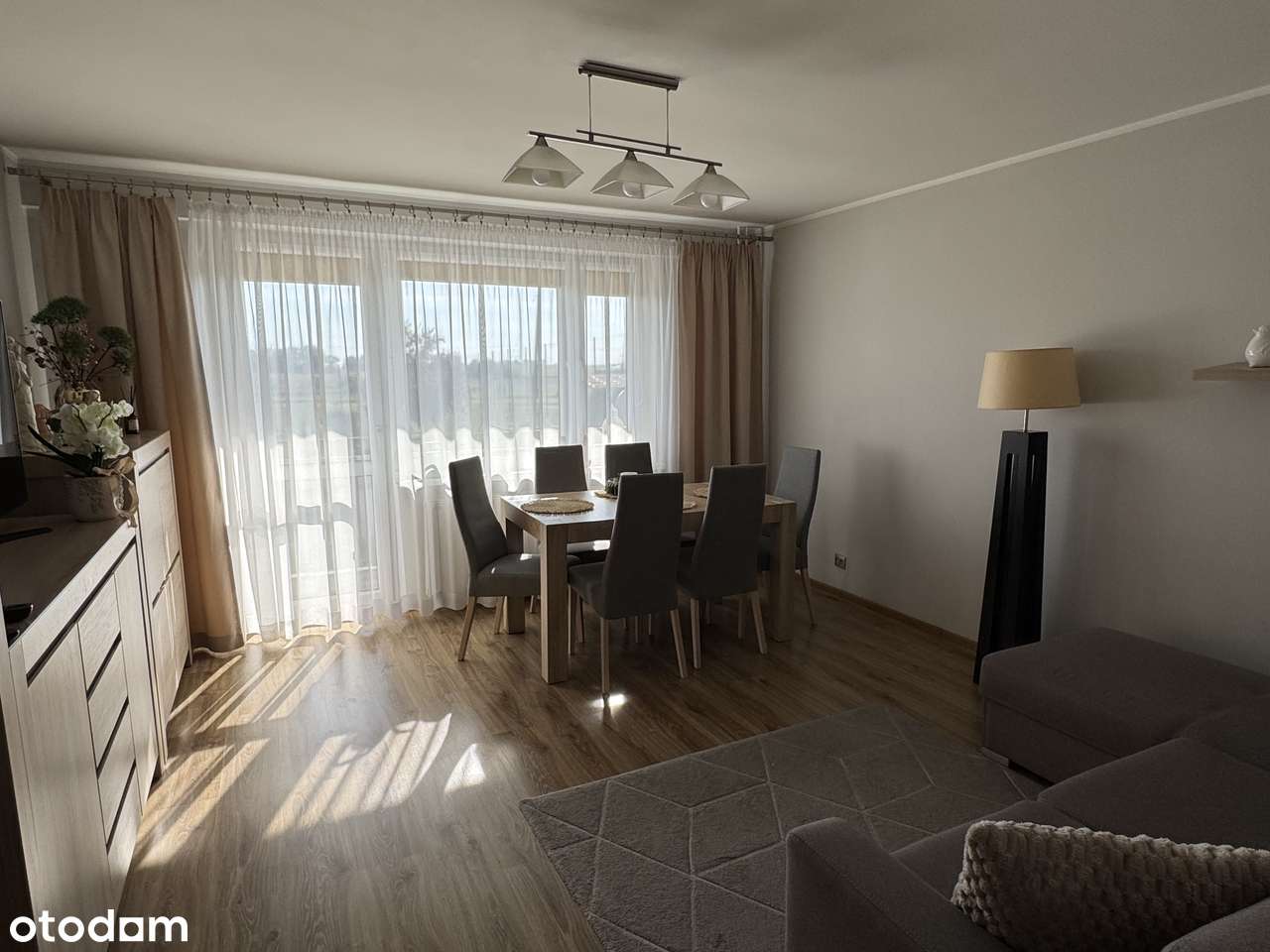 Przestronne mieszkanie 66,30 m², 3 pokoje, balkon, działka 5 arów