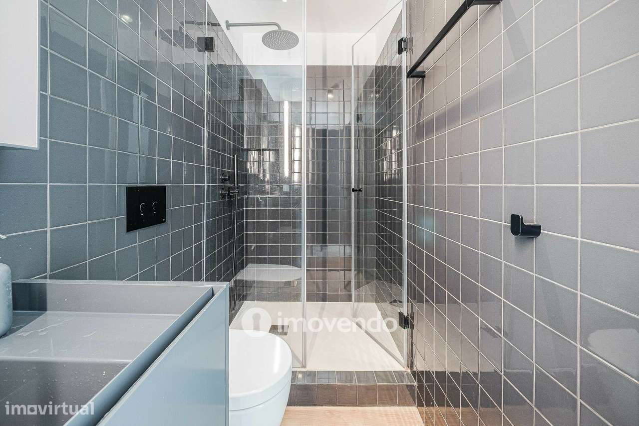 Apartamento T2 com cozinha equipada e mobilado, nas Amoreiras-19