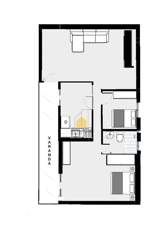 Apartamento T1+1 com Excelente Varanda e Garagem-22