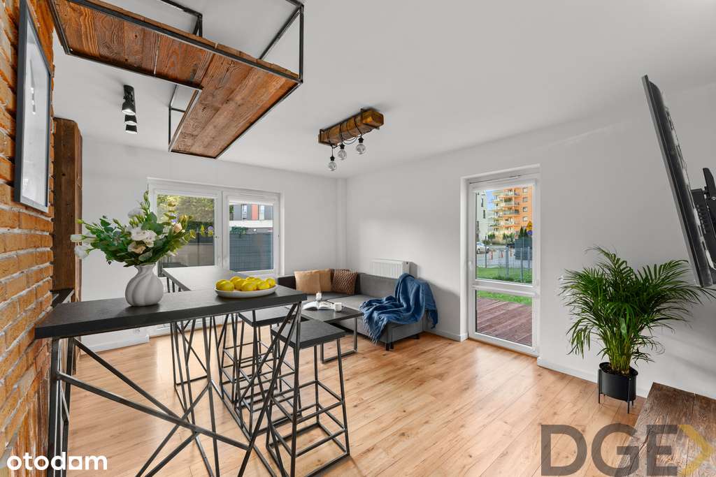 Loftowy klimat i prywatny ogródek | 54 m², Kraków - Pełny obrazek: 1/17