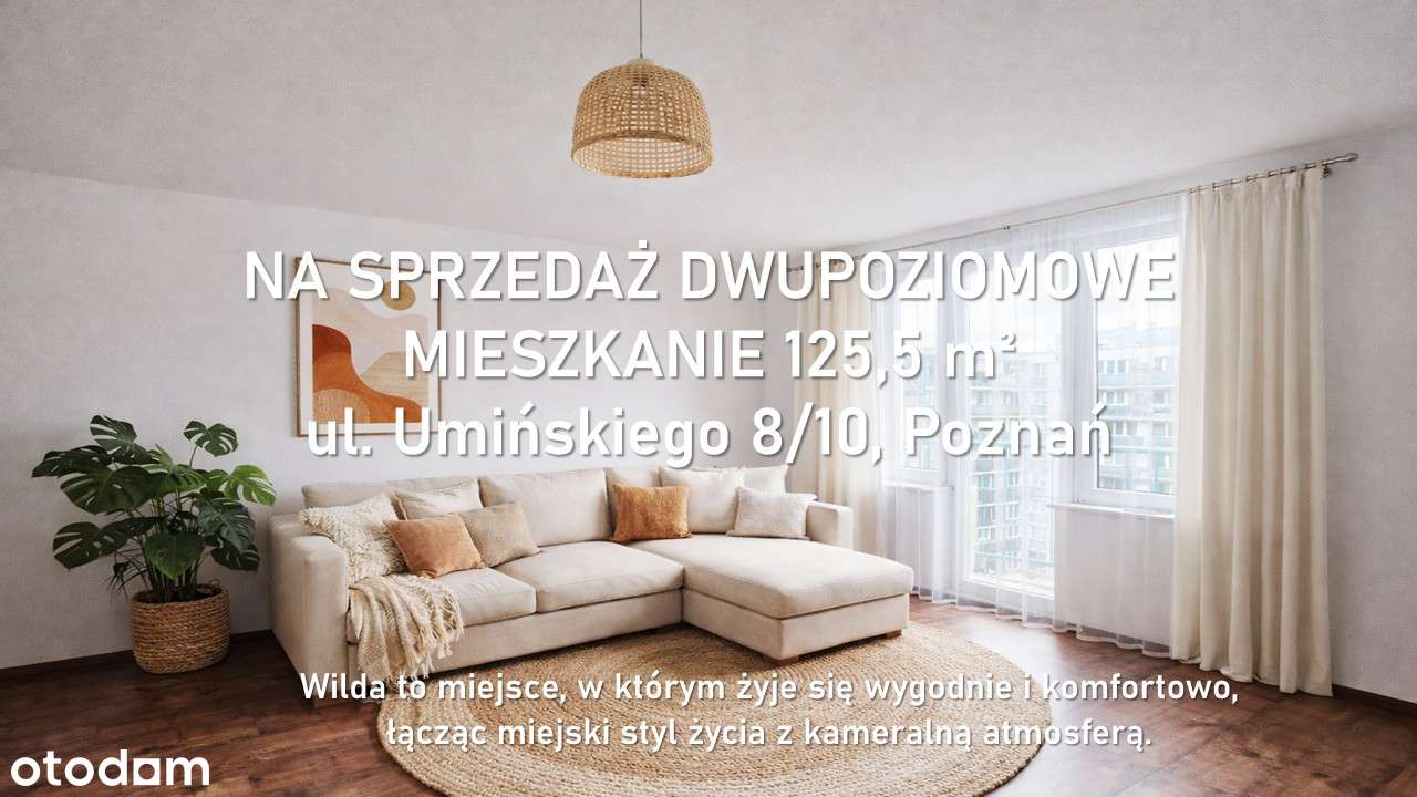 Sprzedam jasne mieszkanie dwupoziomowe |125,5 m²| Wilda,ul. Umińskiego