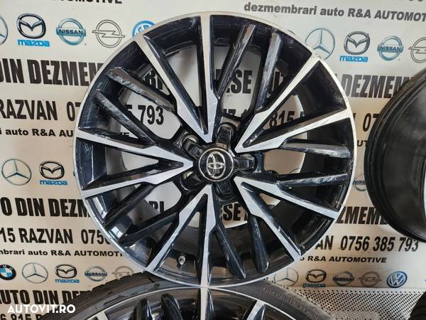 Set Jante Aluminiu R18 5x114.3 Toyota Yaris 4 Yaris Cross C-HR Cu Senzori Presiune 2 Anvelope Noi O Janta Este Usor Luvita - 7