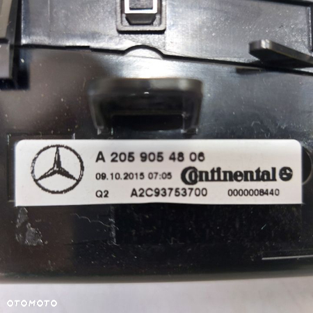 PANEL STEROWANIA KLIMATYZACJI KLIMY MERCEDES C W205 2059054806 ORYGINAL DEMONTAZ - 2