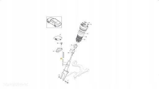 AMORTYZATOR PORSCHE PANAMERA KONIEC Z PUKANIEM - 2