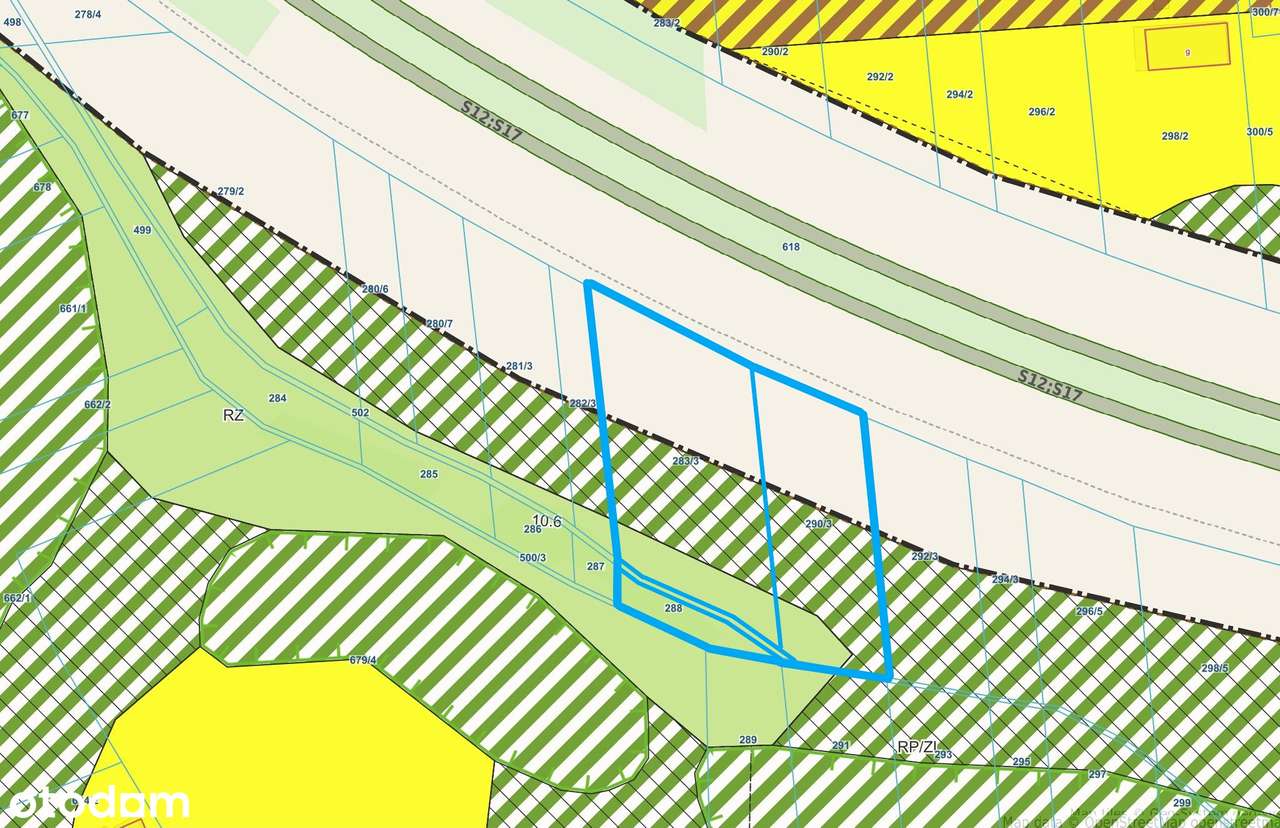 Działka rolna  – Panieńszczyzna, gm. Jastków- 12 850 m²-2