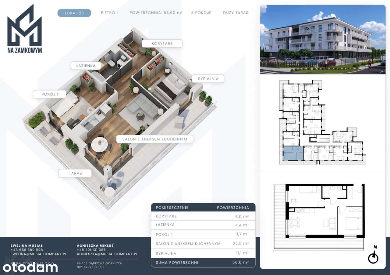M1.20 | Idealne dla rodziny | Duży balkon | Zamkowe-5