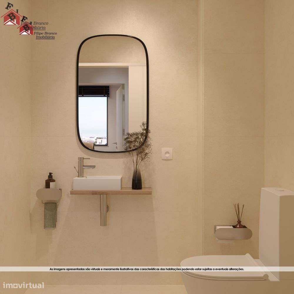 EXCEPCIONAL T2 NOVO ÓTIMOS ACABAMENTOS E VISTA MAR SANTA MARINHA, GAI-22