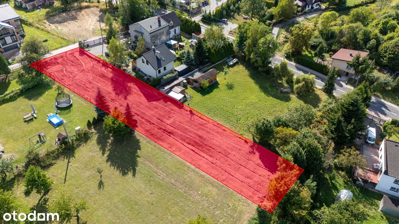 Przepiękna i cicha działka Swoszowice 13a media, analiza chłonności - Pełny obrazek: 4/7