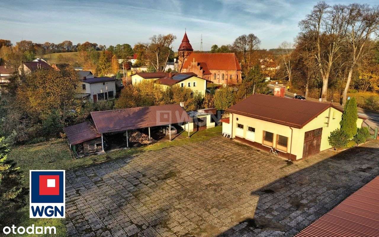 Dom, warsztat, hala mag., Barcino, działka 5000m2-4