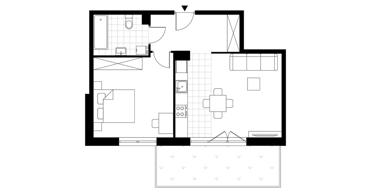 ul. Stawowa | mieszkanie 2-pok. | 1.1 - Pełny obrazek: 4/9