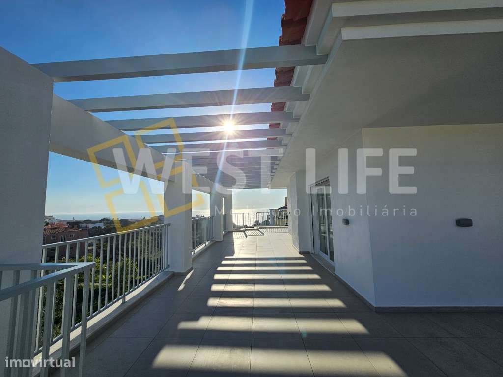 Penthouse T3 com 3 suítes e terraço com magnifica VISTA MAR - Ericeira-37