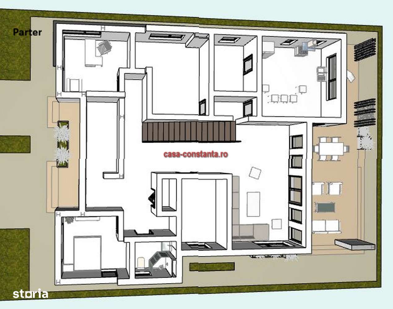 Casă P+1 pe structură metalica  – teren 2.660 mp  - toate utilitatile-7