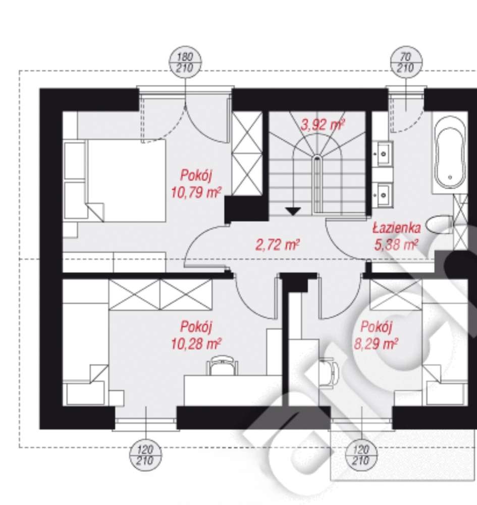 Dom w cenie mieszkania 80,77m2, 3 pokoje, 2 łazienki, 5 min od Łodzi - Pełny obrazek: 4/5