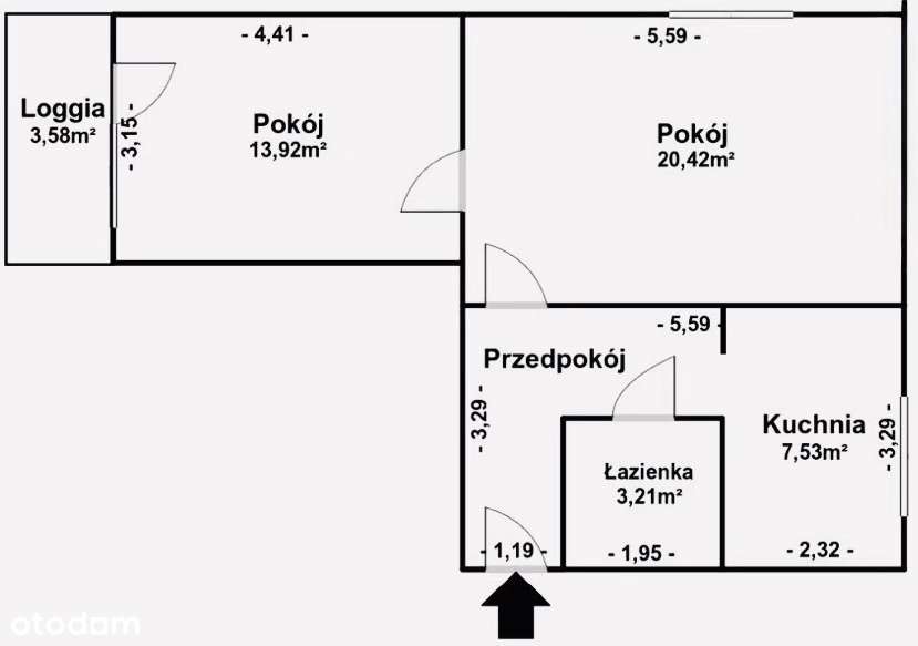 52 m² | 2 pokoje | balkon | NISKI CZYNSZ | Nowe os Wieczorka - Widok 5