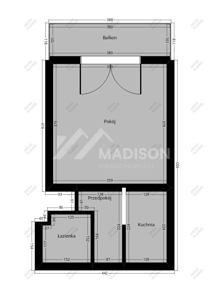 23 m2 | 1 pokój | balkon | piwnica | do remontu-9