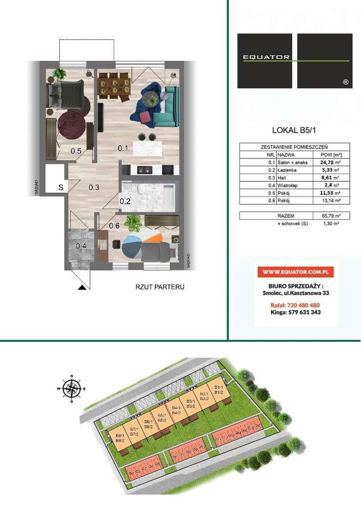 MIESZKANIE 65 m² z ogródkiem + miejsce parkingowe - Pełny obrazek: 3/11