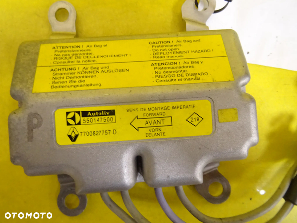 MODUŁ SENSOR AIRBAG Renault Safrane 7700827757D / 550147500 NR841 - 1