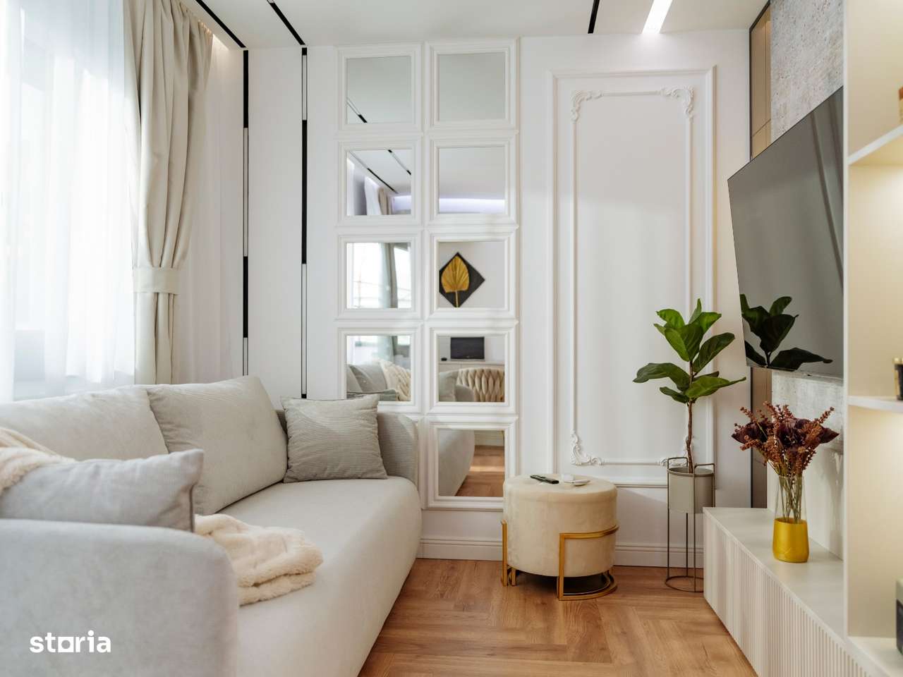 Decebal-garsoniera renovata-3/4-dec, mobilata+utilata lux,135000 €-2