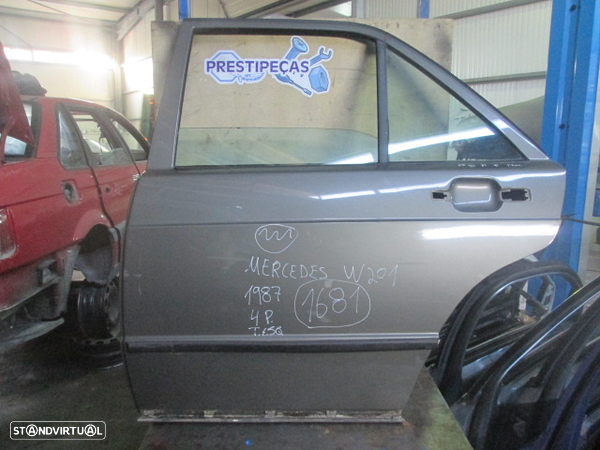 Porta POR1681 MERCEDES W201 1987 4P CINZA TE - 1